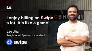 I enjoy billing on Swipe a lot. It's like a game | Jay Jha | Rangbhoomi Spaces, Hyderabad screenshot 1