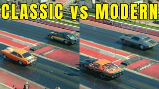 Classic & Modern Muscle Cars Drag Racing at Toronto Motorsports Park TMP Cayuga Canada
