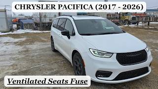 Chrysler Pacifica - COOLED / VENTILATED SEATS FUSE LOCATION (2017 - 2026) | Voyager & Grand Caravan