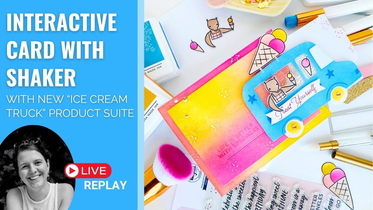 LIVE Cardmaking Fun! 🍦Create an Interactive Card with Hidden Message feat. the Ice Cream Truck Set!