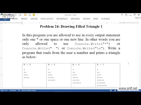 C# 325 - Drawing Triangle 1 بالعربية (Dr. ANTF)