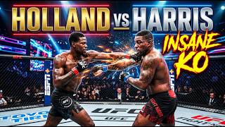 Kevin Holland vs Walt Harris Heavyweight Title Fight Insane KO Finish