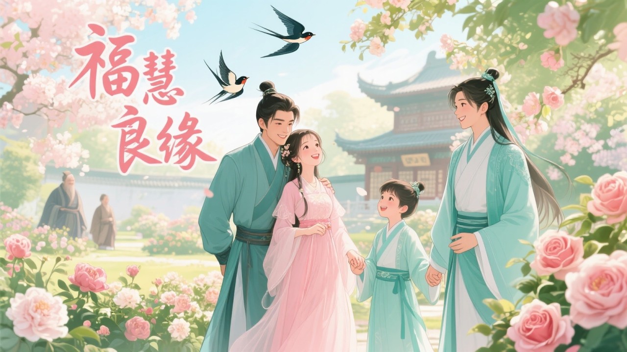 【古风言情】上新啦✨《福慧良缘》短篇故事，新婚夜意外换房，她与姐姐各自携手傅家兄弟经历误会与夺权风波，终化解危机共成眷属。#故事 #古风 #甜宠 #完结 #故事全集 #甜宠漫剧场