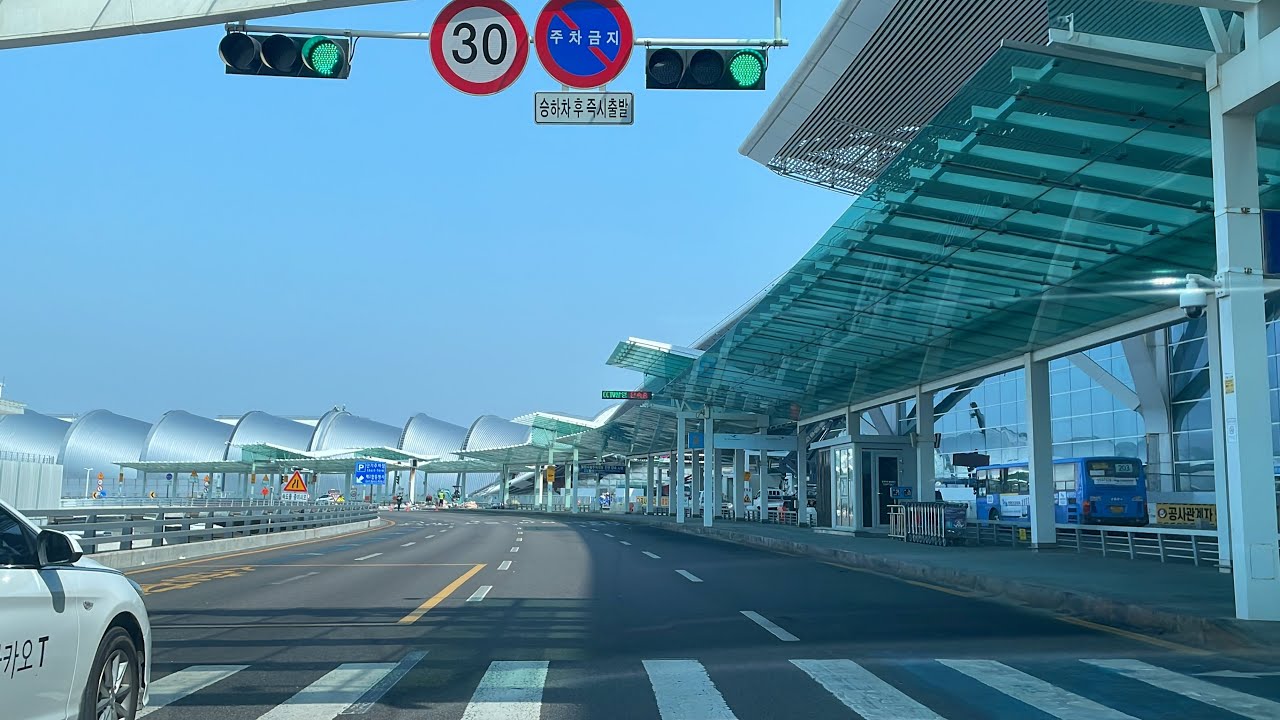 인천공항2터미널 - 인천대교 옥련JC 주행영상 / ASMR Korea drive 4k