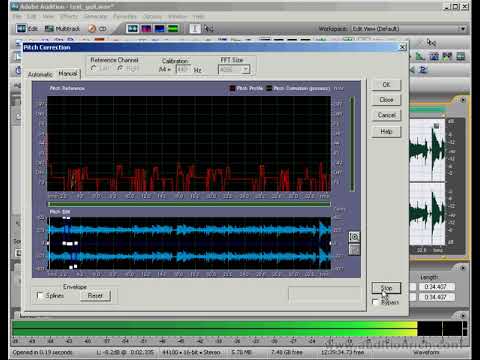 72. Инструмент Pitch Correction в Adobe Audition | Auditionrich.com
