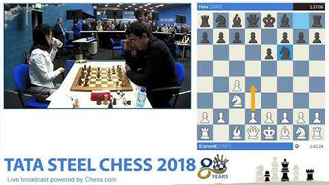 Vladimir Kramnik Vs Hou Yifan | Tata Steel Chess Video
