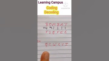 Coding Decoding | Best Reasoning short tricks | maths short tricks #shorts #maths @learning campus