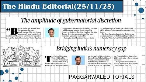 Governor’s Discretion & India’s Numeracy Crisis—Easy Explained|Supreme Court,NIPUN Bharat & ASER2024