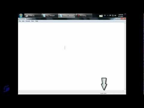 [BUG] Microsoft Windows notepad status bar bug.