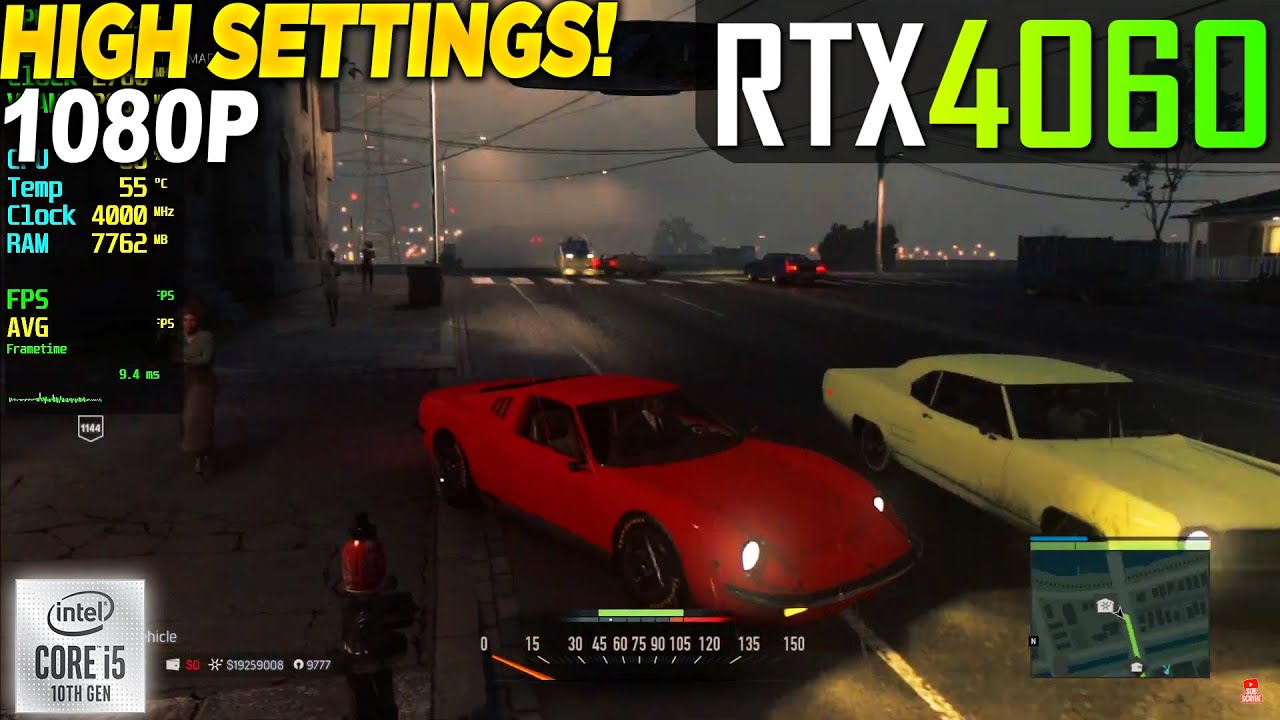 Mafia 3 RTX 4060 - 1080p High,