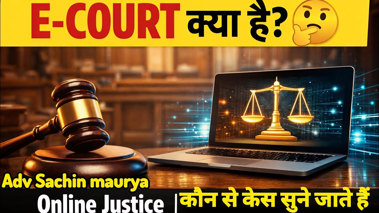 ⚖️ E-Court क्या है? | E-Court System Explained in Hindi | Online Court India | by adv Sachin maurya