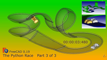 Animation of a moving vehicle , Part 03/03, FreeCAD 0.19, Python 3