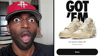 GOT'EM: JORDAN 4 x OFF-WHITE SHOCK DROP 