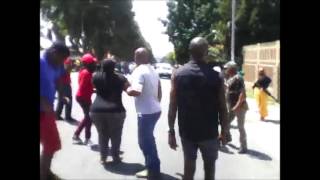 Injured residents during Rosettenville protest