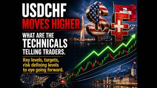 USDCHF now up on the day after a targeted support target holds