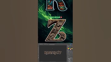 3D Tribal Text Effects for Photoshop #shorts