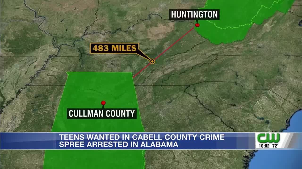 3 teens in custody after Alabama to Huntington crime spree - YouTube