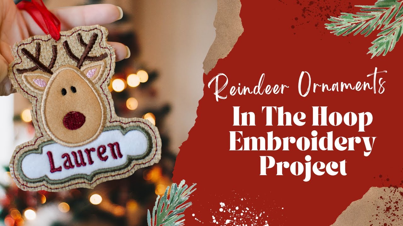 Tutorial: Embroidery Hoop Ornaments - The Classic Applique