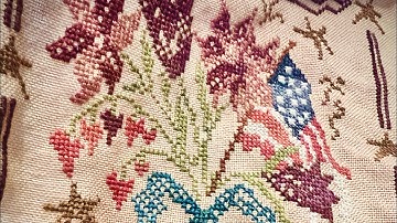 FlossTube 107: I Love My Wool Appliqué, New Starts & Progress on WIPs