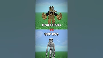 Brute Boris VS SCP 096 #minecraftedit #minecraftshorts #bendyandtheinkmachine #scp096#scp#minecraft