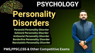 Personality Disorders Psychology | PPSC PMS Jobs Preparation 2025 | Psychology, FPSC, CSS Exams 2026