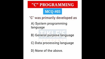C PROGRAMMING MCQ 3 #shorts #tiklesacademy