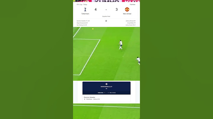 No.1 Dominic Solanke Goal~Tottenham vs Manchester United