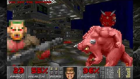 Doom - E2M4: Hot strats for pistol start