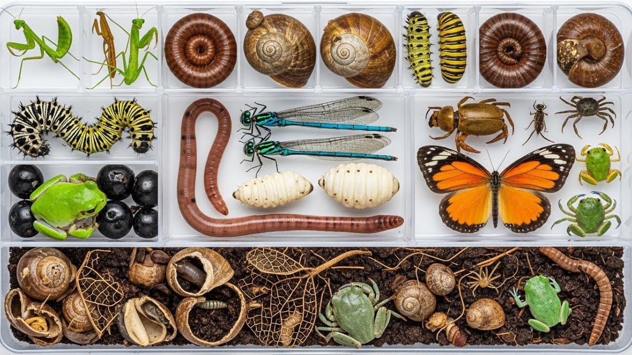 Catching All Tiny Wildlife Wonders: Frogs, Dragonflies, Crabs, Snails ...