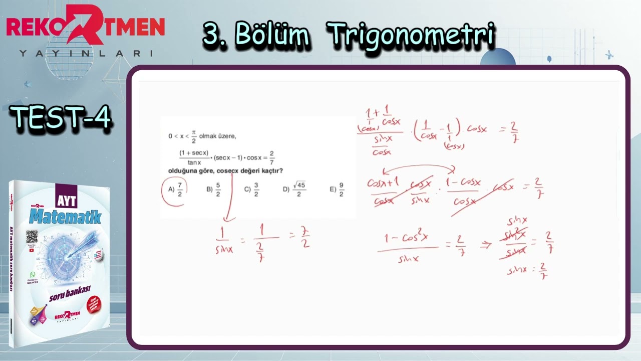 3. Bölüm Trigonometri Test 4