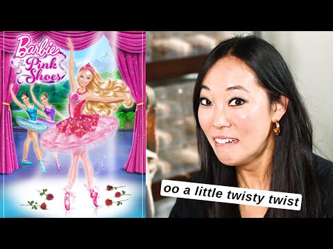 pointe shoe fitter reacts to BARBIE & PINK SHOES