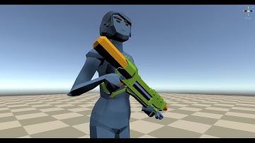 [#03] Unity Animation Rigging - Attaching a weapon using two bone IK constraint