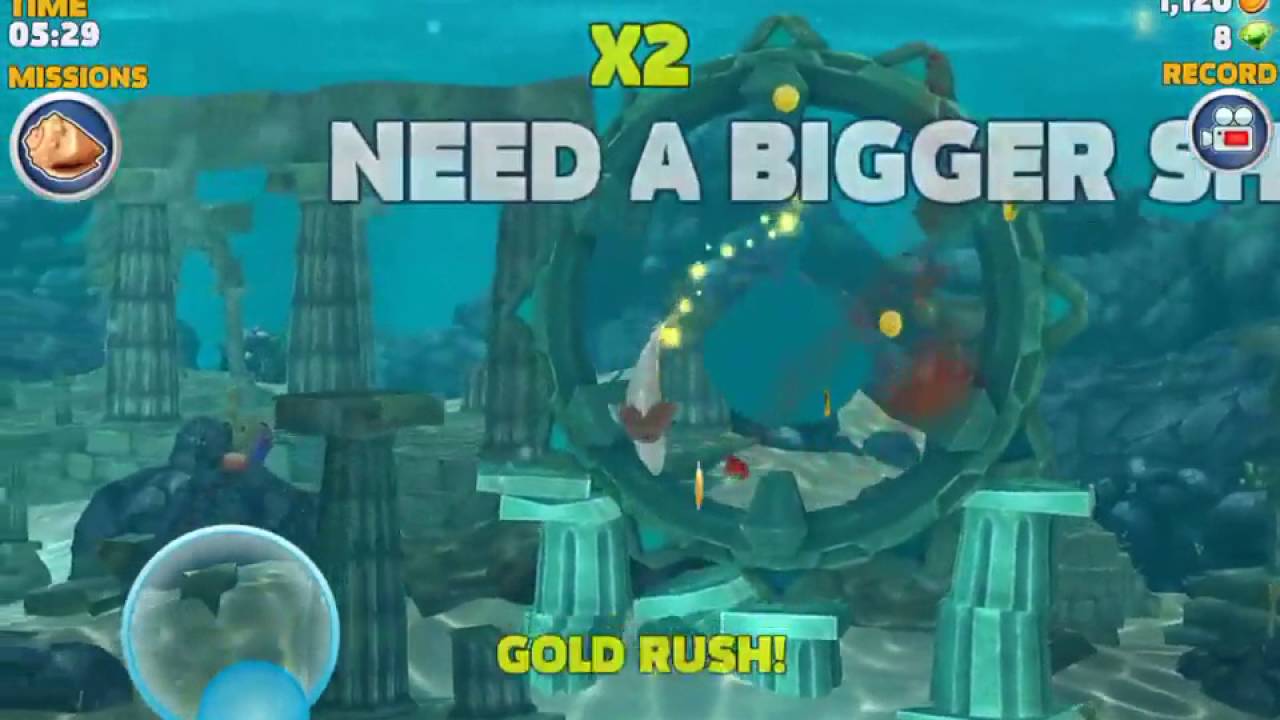 Hungry shark I trying to finish all reef shark missions