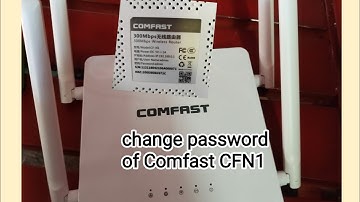 how to change password of comfast router, Tagalog tutorial