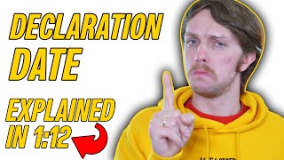 WHAT IS THE DIVIDEND DECLARATION DATE (EASIEST EXPLANATION) Straight to the Point #STTP #317
