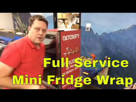 Mini Fridge Wrap Full Service Package Rm wraps - How to Install a Mini wraps