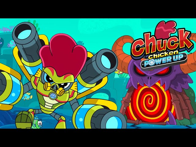 Superhero cartoons 🔥 Chuck Chicken Power Up all episodes Part 2 class=