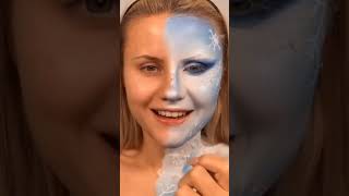 Amazing Fire And Ice Makeup 💄| Quick Makeup transition shorts