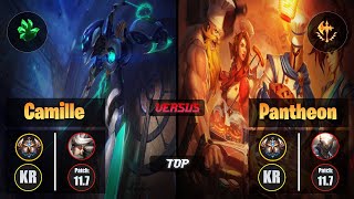Challenger CAMILLE [Grasp of the Undying] (Top) VS  PANTHEON - Challenger KR Patch 11.7