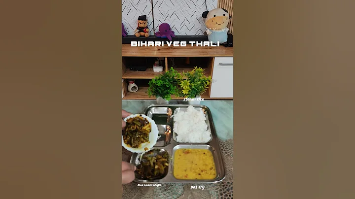 Bihari veg thali #modernrasoi #food #biharithali #lunch #cooking #shorts