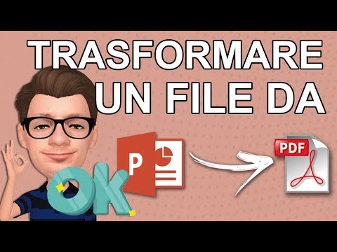 Come Trasformare un File PowerPoint in PDF o Salvare un PowerPoint in PDF