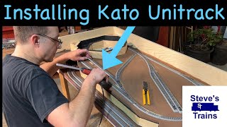 Installing Kato Unitrack on the 2x4 Foot N Scale Layout