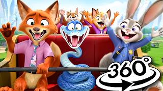 Zootopia 2 Try Everything Judy And Nick On The Fastest Roller Coaster Ever  In 360 Vr 4k