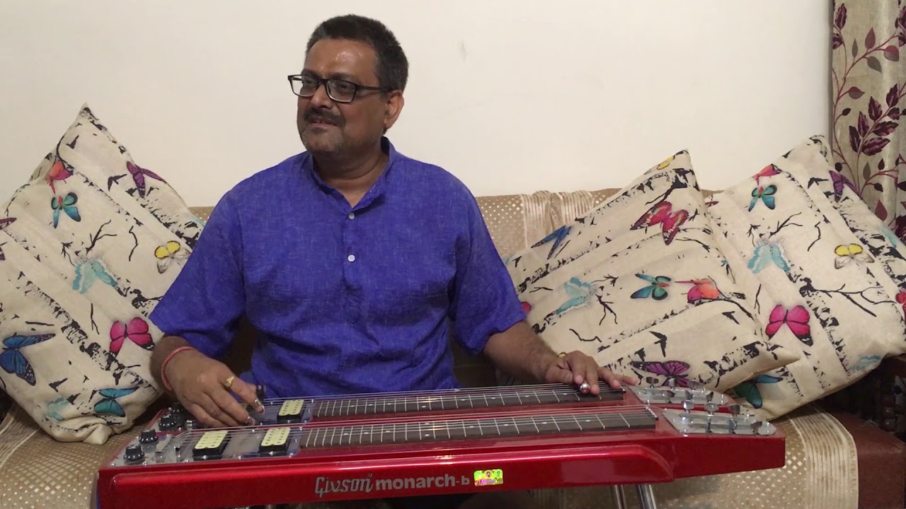 Instrumental Hindi Song Raat Kali Ek Khwaab Me Aayi Hawaiin Guitar YouTube