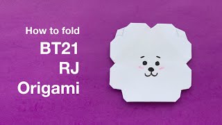 BT21 RJ Origami / Kirigami Tutorial (Li Kim Goh)