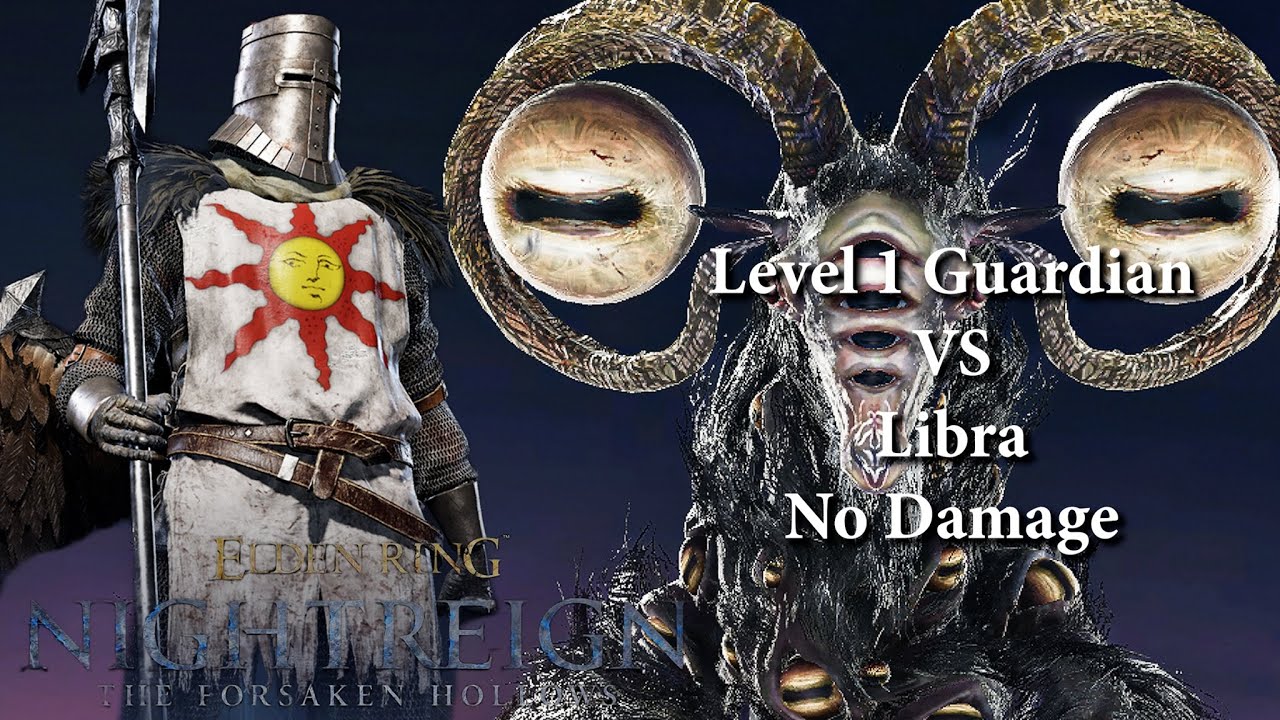 Level 1 Guardian VS Libra the Equilibrious Beast No Damage ELDEN RING NIGHTREIGN