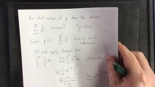 The p-series test and examples
