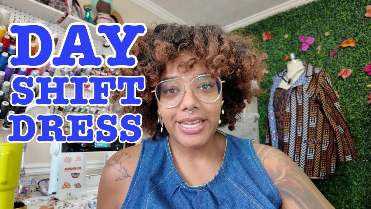 easy denim shift dress | #pinterestinspiration | aaronica sews - YouTube