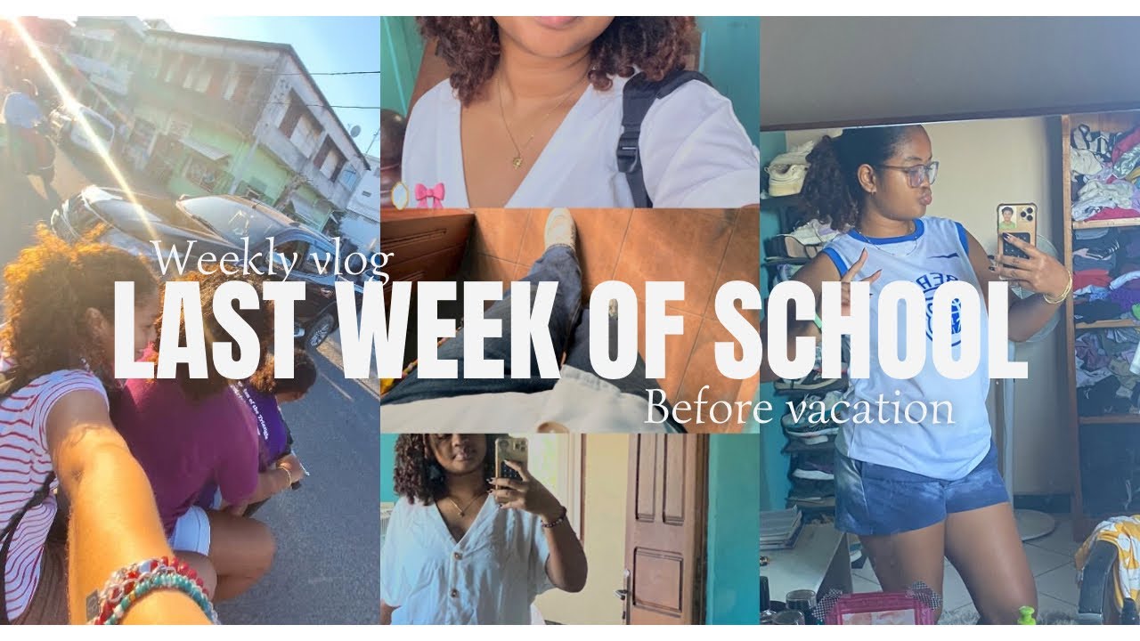 La DERNIÈRE semaine de cours avant LES VACANCES 🎀💕 | High school vlog |