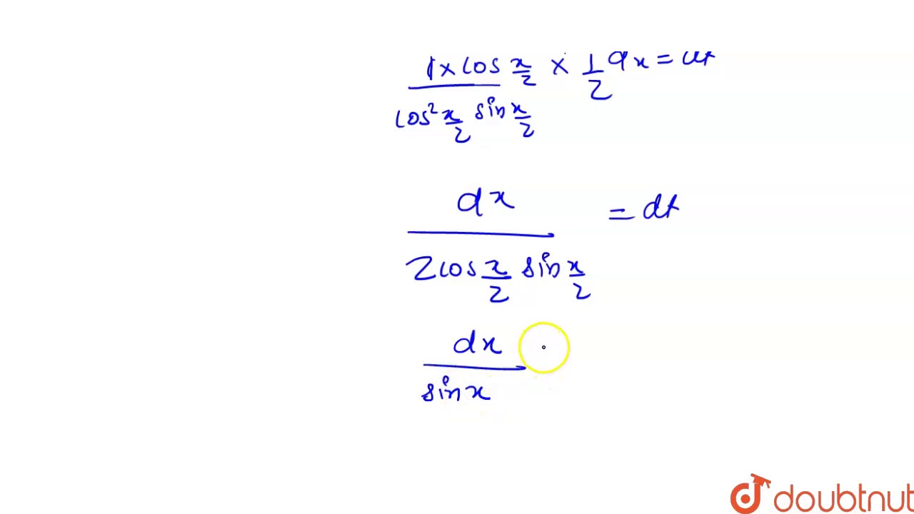 Integration Of Cosec X DERIVATIVE TRIGONOMETRICAL